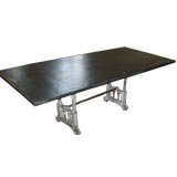 Zinc Top Dining Table