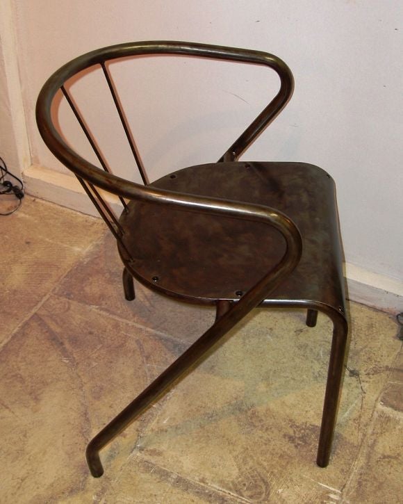 Set of 8 Industrial Spindle Back Dining Chairs