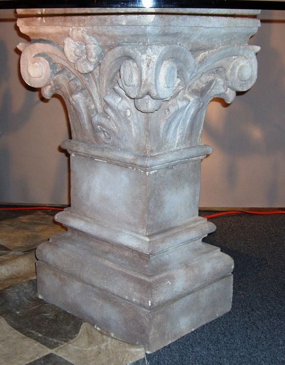 stone pedestal base for dining table