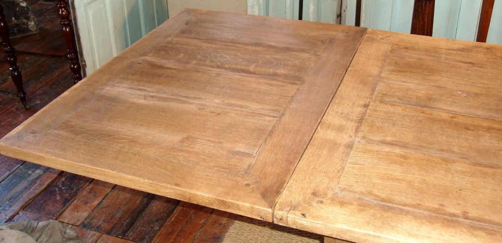 19th Century Bleached Oak Dining Table