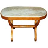 Marble Top Oval Table