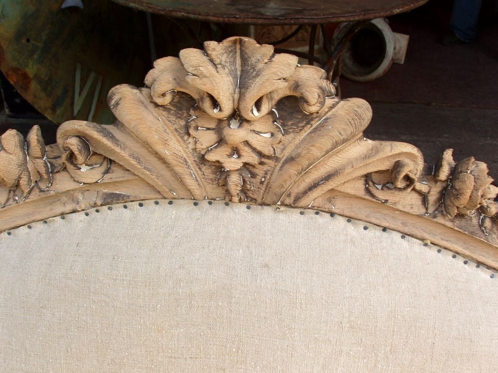 19th Century Carved Frame Canape