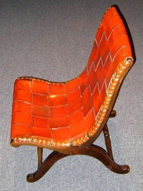 Leather Chair by Pierre Lottier