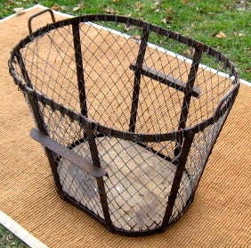 French Fire Wood Basket