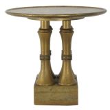 GILT FOUR COLUMN LOW TABLE