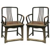 Pair of 19th Century Throne Chairs