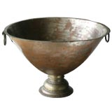 LARGE COPPER & BRASS PUNCHBOWL