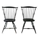 PAIR OF 19TH CENTURY BIRDCAGE-BACK WINDSOR CHAIRS