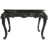 19th C. Carved American Library Table