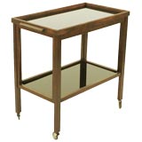 serving cart with tray-top