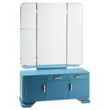 czecho-deco blue vanity