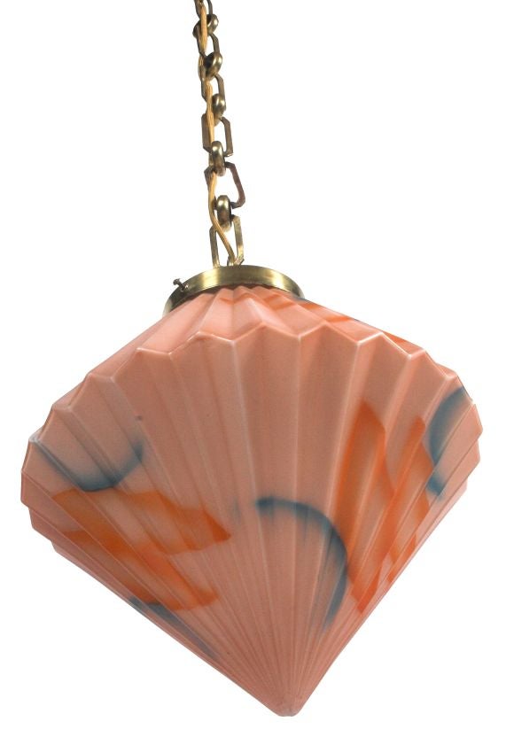 czech deco pendant lamp