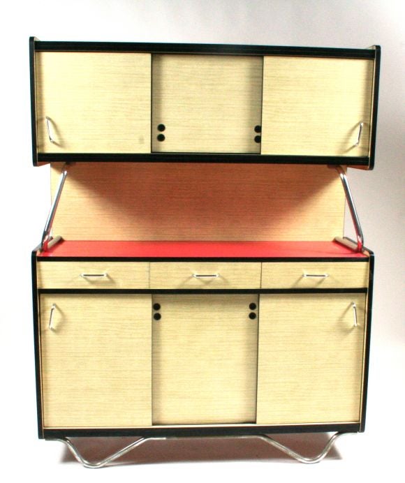 czech mid-century kitchen cabinet