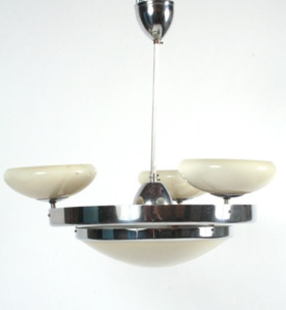 czech deco pendant lamp