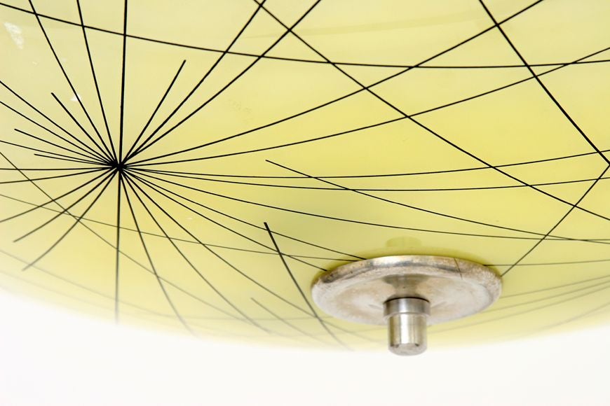 Czech czech mid-century pendant lamp For Sale