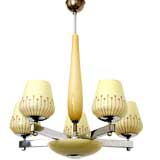 czech mid-century pendant lamp