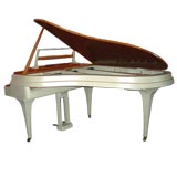 Rippen Mid Century Aluminum Baby Grand Piano