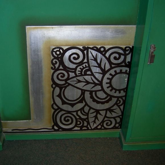 French Art Deco Wall Unit/Display Cabinet