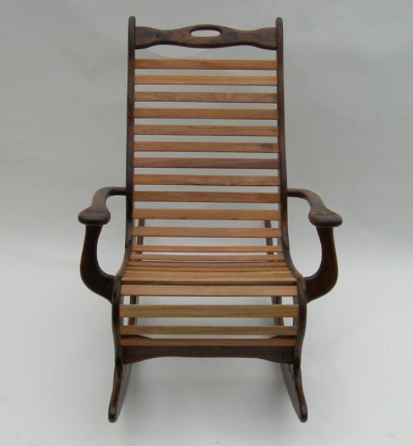Sculpted Rocking Chair by Jocko Johnson 1