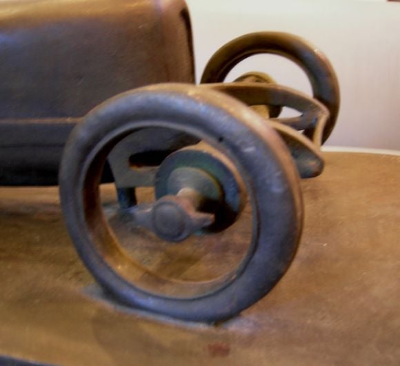 Bronze Race Car Sculpture by Bedrich Stefan, circa 1924 4