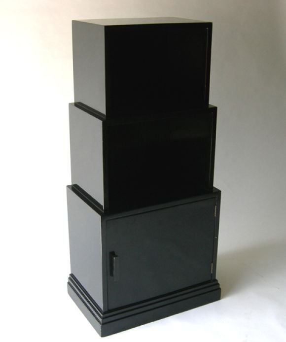As the skyscrapers were erected in New York City, designers like Paul Frankl created stepped 