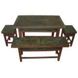 Craftsman Painted Five Piece Dining Suite
