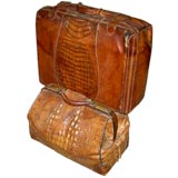 Vintage Set of Fine Alligator Luggage