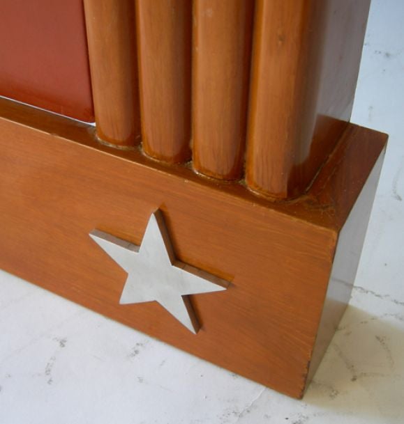 American Mid Century Bank Wall Clock For Sale
