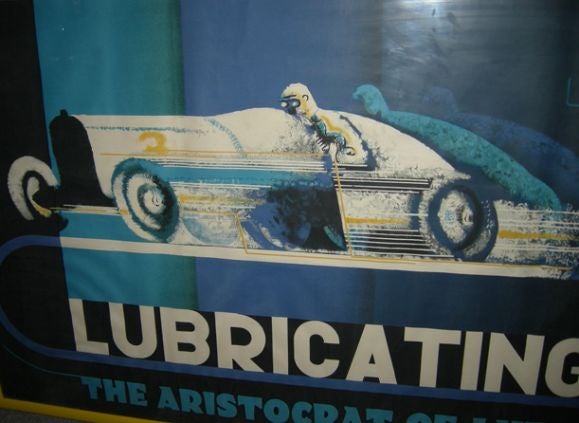 Art Deco Aeroshell Poster by E. McKnight Kauffer