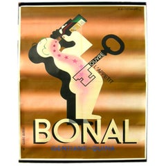 Vintage Monumental Bonal Poster by A.M. Cassandre