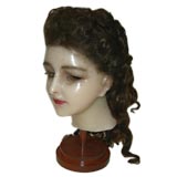Antique Early 20th Century Wax Display Head
