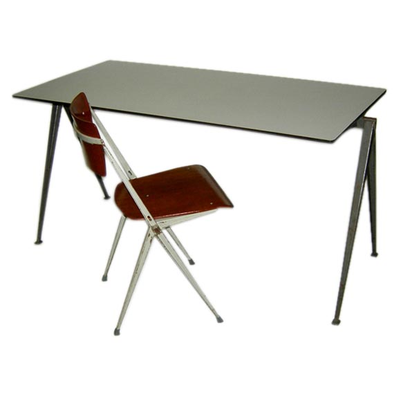 Wim Rietveld Pyramid Desk and Chair