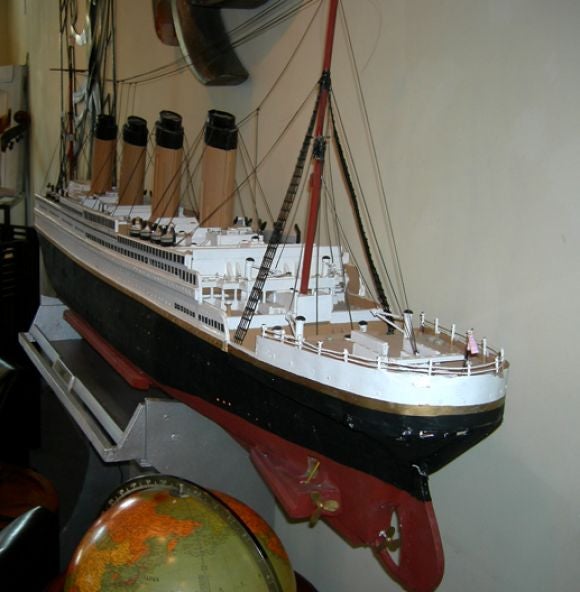 Found in an estate in Northern California, this wonderful detailed model is one of the best we have seen. It may have been made as a prop for the first Titanic movie, 