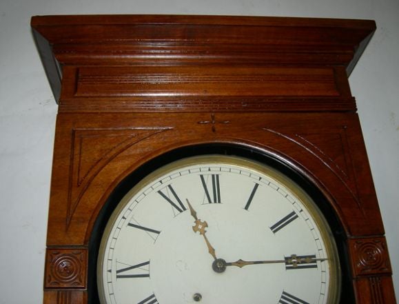 Wood Reverse Painted Advertising Regulator Wall Clock
