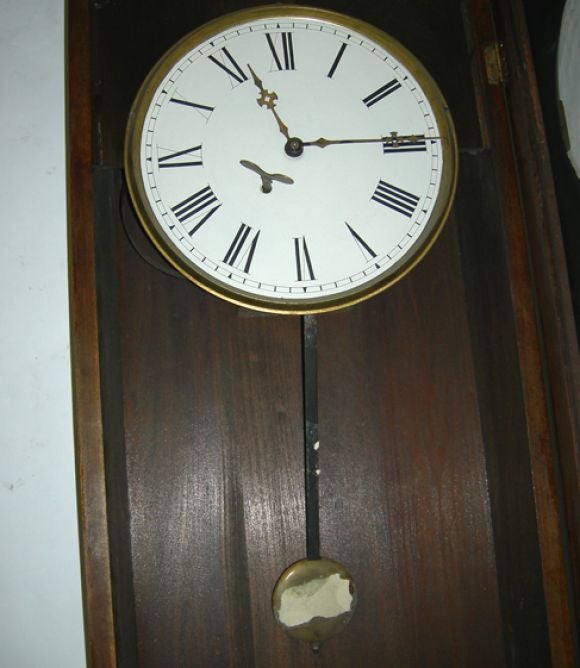 Reverse Painted Advertising Regulator Wall Clock 1
