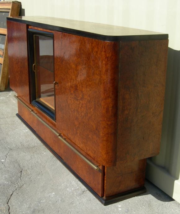 Massive Art Deco Amboyna Sideboard For Sale 1