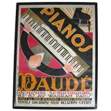 Large Scale Art Deco Daude Pianos Poster