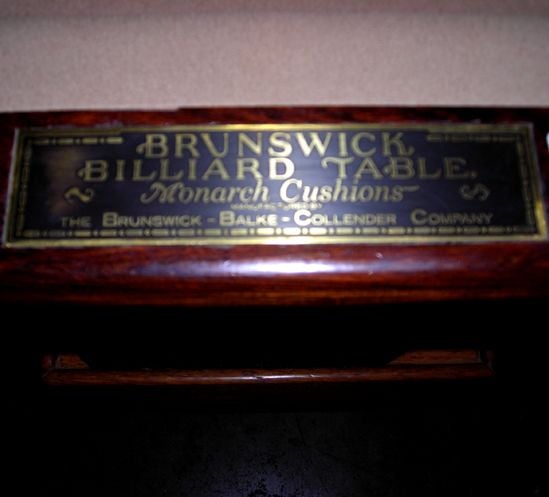 20th Century Brunswick Narragansett Pool Table
