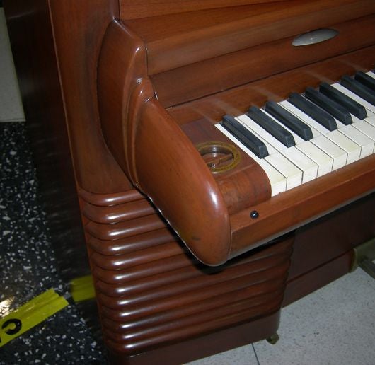 Leather RCA Storytone Art Deco Piano - John Vassos Design
