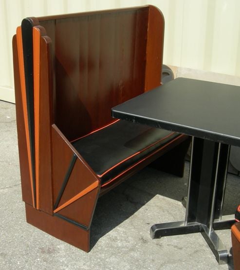 Art Deco Pullman Style Diner Booth