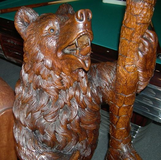 Black Forest Carved Bear Hall Tree