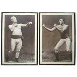 Antique Pair of Bare Fist Boxing Posters