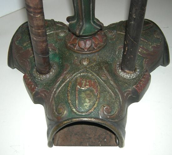 20th Century Cast Iron Golf Putter Smoke Stand