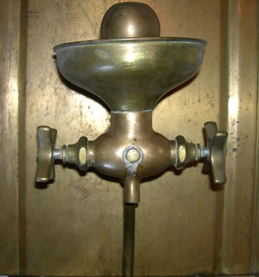 Solid Bronze Art Deco Drinking Fountain In Good Condition In North Hollywood, CA