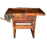 Solid Wood Rustic Workbench