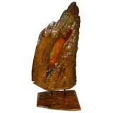 Freeform Burled Cypress Wood Sculptural Lamp