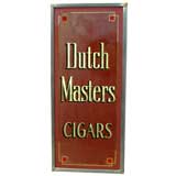Reverse Glass Cigar Ad Sign
