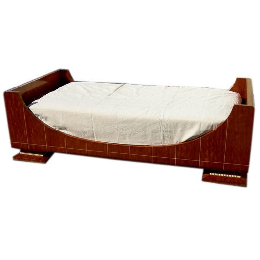 Ruhlmann Style Deco Revival Bed For Sale