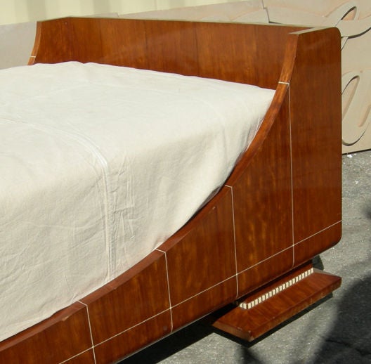 Ruhlmann Style Deco Revival Bed For Sale 1