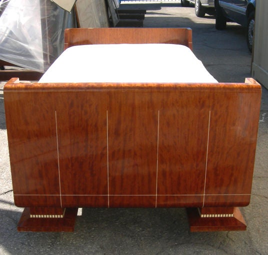 Ruhlmann Style Deco Revival Bed For Sale 2